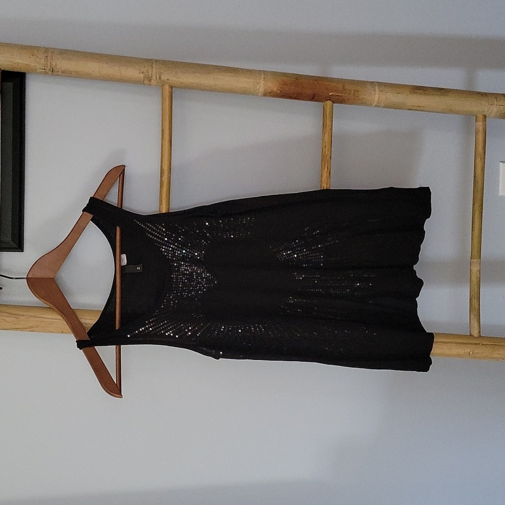 Divided Sequined Heart tank